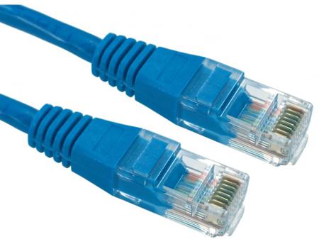 286-3480 RS PRO, 10m Cat5e, Blue RJ45 to Male RJ45 Male, UTP Unshielded, Terminated PVC Sheath