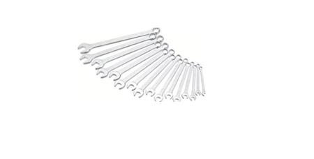 600SPC-16 HAZET 16-Piece Wrench Set, 7 to 24 mm, Chrome Vanadium Steel