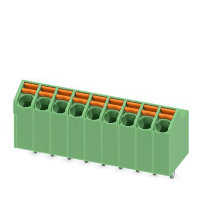 1752175 Phoenix Contact PCB Terminal Block, 9-Contact, 3.5mm Pitch, Wave Soldering, 1-Row, Push In Spring Termination