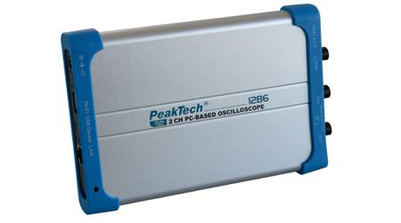 P 1286 PeakTech P1286 P12 Series, 100MHz PC Based Oscilloscope, 2 Analogue Channels