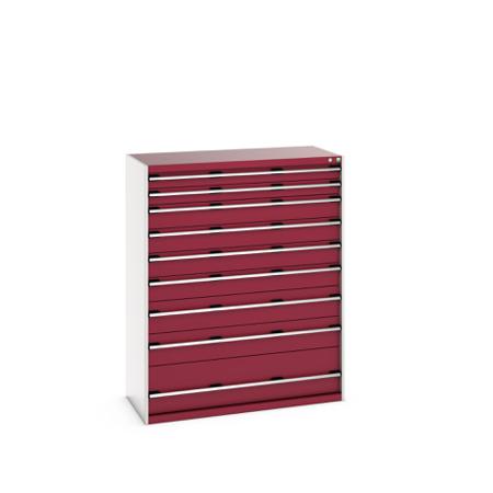 40022133-24V Bott 9 Cabinet, Steel, 1600mm x 650mm x 1300mm, Red