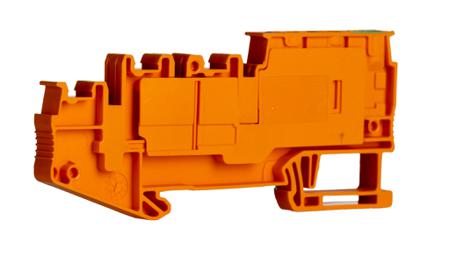 3244481 Phoenix Contact  PTIO-IN 2.5/4-PE OG Series Orange, 1.5mm², Quadruple-Level, Push In Termination