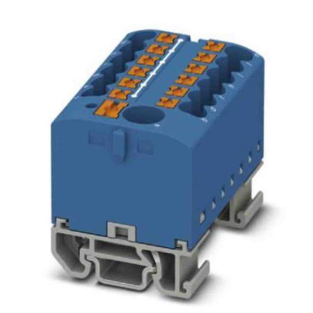 3274190 Phoenix Contact Distribution Block, 13 Way, 4mm², 24A, 690 V, Blue