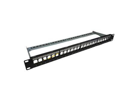 FFK24mtCOL TUK Limited FFK Series 24 Port Patch Panel FTP 1 U Black