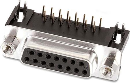 618009211821 Wurth Elektronik WR 618 9 Way Angled D-sub Connector Socket, 2.77 Pitch, with 4-40 Screw Locks