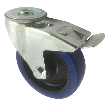 282-3655 RS PRO Braked Swivel Castor Wheel, 150kg Capacity, 125mm Wheel