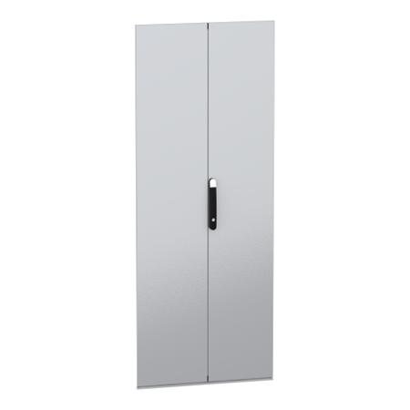 NSYSFND2082D Schneider Electric PanelSeT SFN Kit Series Lockable Sheet Steel RAL 7035 Double Door, 1966mm H, 769mm W for Use with