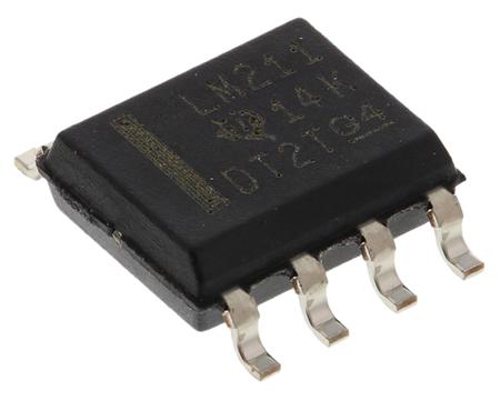 LM211D  Texas Instruments, Comparator, Open Collector/Emitter O/P, 0.165μs 5 → 28 V 8-Pin SOIC