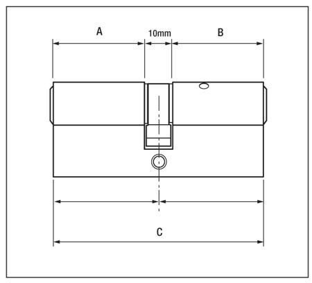 B-ED3030-SNP Yale Euro Cylinder Lock