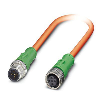 1416102 Phoenix Contact Straight Male 5 way M12 to Straight Female 5 way M12 Actuator/Sensor Cable, 1m