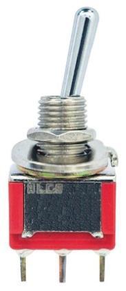 A105MYV30Q04 TE Connectivity SPDT Toggle Switch, (On)-Off-(On), Through Hole