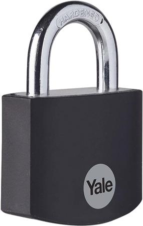YE3B-38-119-1-BK Yale Padlock Aluminium Padlock, 6mm Shackle, 42mm Body