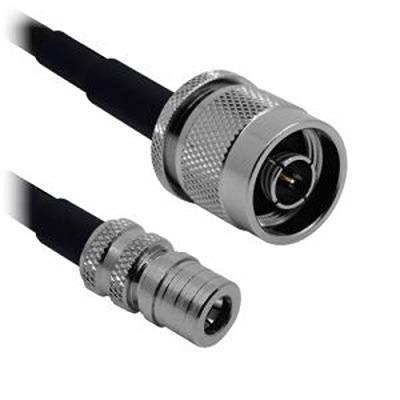 ASMQM1000R058L11 Siretta ASMQM Series, 10 m, Low Loss Coaxial Cable 50 Ω, Black, Terminated