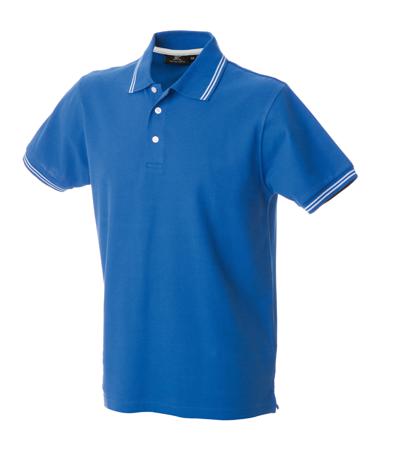 988982-L-ROYAL JRC 988982 Royal Blue 100% Cotton Polo Shirt, UK- L, EUR- L