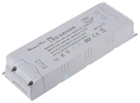 176-6758 RS PRO LED Driver, 20 → 54V Output, 80W Output, 1050 → 1750mA Output, Constant Current Dimmable