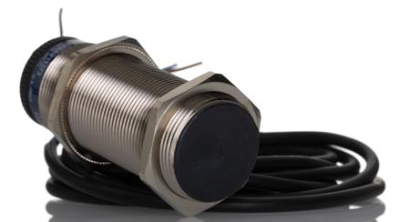 XSAV11373 Telemecanique Sensors Inductive Threaded Barrel Proximity Sensor, M30, 10 mm Detection, PNP NC, 12 → 48 V dc