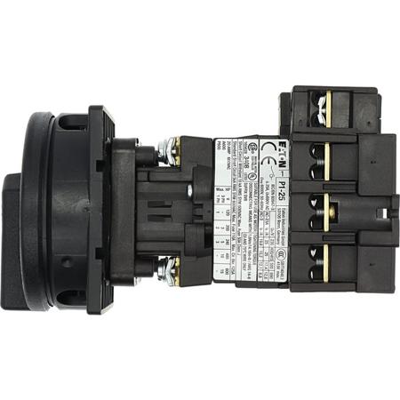 088706-P1-25-V-SVB-SW-N Eaton 4 Pole Rear Panel Isolator Switch - 25A Maximum Current, 11kW Power Rating, IP65 (Front)
