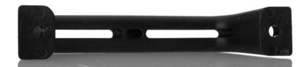 456-501 RS Pro Black Nylon Matte Drawer Handle, 141mm x 28mm x 24mm 120mm