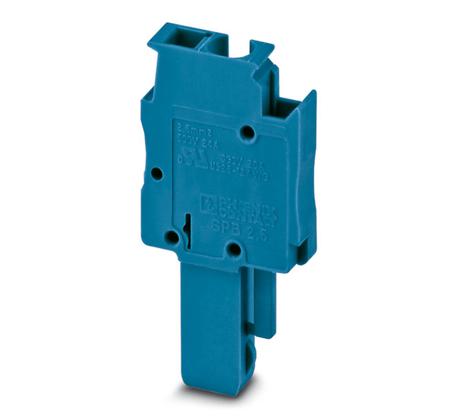 3040724 Phoenix Contact SPB Series SPB 2,5/ 1 BU Terminal Plug, 1-Way, 24A, 28 - 12 Wire, Spring Cage Termination
