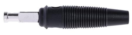 930061100 Hirschmann Test & Measurement, Black 4mm Banana Plug, Nickel Plated, 30 V ac, 60 V dc, 30A