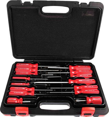 228-4143 RS PRO Pozidriv; Slotted Screwdriver Set, 15-Piece
