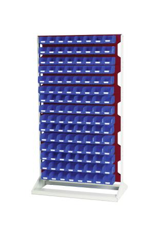16917328.24V Bott Steel Louvre Panel Storage Unit, 550mm x 1000mm x 1775mm, Red