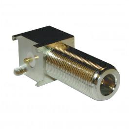 172234 Amphenol RF, Plug Through Hole N Connector, 50Ω, Solder Termination, Right Angle Body