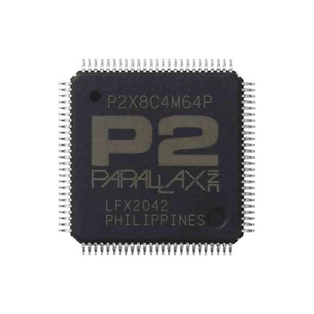 P2X8C4M64P Parallax Inc, 32 bit Multi-Core, Propeller Multicore Microcontroller Microcontroller, 25 MHz, 16kB ROM, 100-Pin TQFP