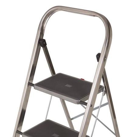 217-803 RS PRO 3 Tread Aluminium Steps 0.69m Platform Height, Aluminium