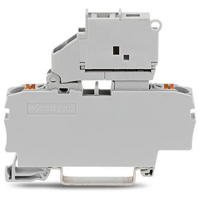 2202-1611 WAGO TOPJOB S Series Fuse Terminal Block, 2.5mm², 1-Level, Push In Termination, Fused, ATEX, CSA, IECEx
