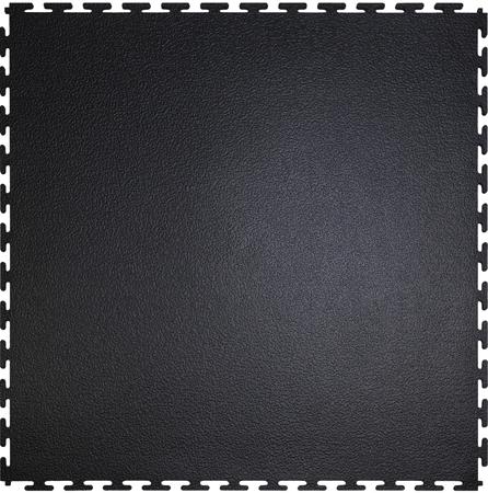 FLEXI5NDGC ID Group Black Anti-slip Tile PVC Mat 50.1cm x 501mm x 5mm