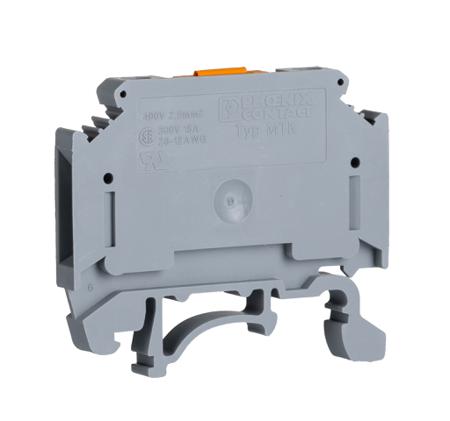 3101016 Phoenix Contact  MTK Series Grey, Single-Level, Screw Termination