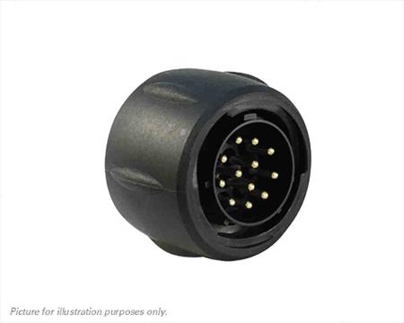 UTS61412P Souriau Sunbank by Eaton Circular Connector, 12 Contacts, Cable, Standard Connector, Socket, Male, IP68, IP69K, UTS