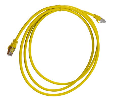 276-1124 RS PRO, 2m Cat8, Yellow RJ45 to Male RJ45 Male, S/FTP, Terminated LSZH Sheath
