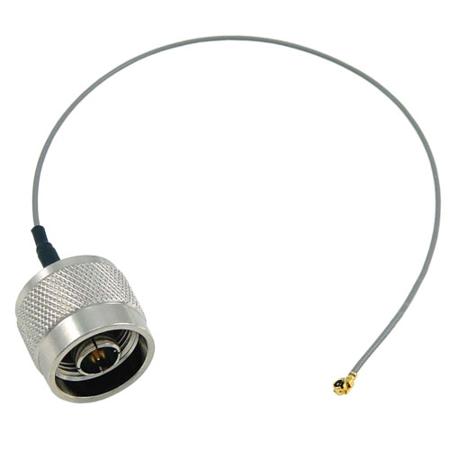 CA-UFLNMQC20 L-Com CA-UFL Series, 200 mm, Low Loss Coaxial, Terminated 50 Ω