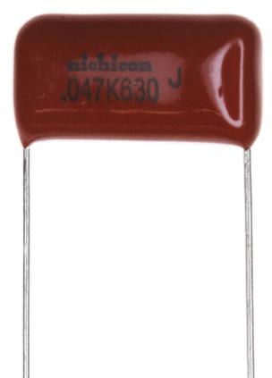 QXK2J155KTP Nichicon XK Polyester Film Capacitor, 250 V ac, 630 V dc, ±10%, 1.5μF, Through Hole