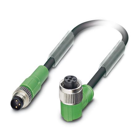 1682362 Phoenix Contact Male 3 way M8 to Female 3 way M12 Sensor Actuator Cable, 1.5 m