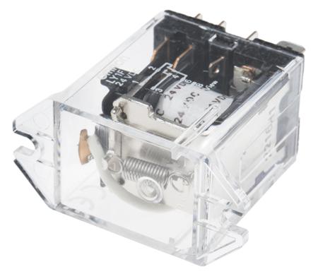 LY1F 24VDC Omron Plug In Power Relay, 24V dc Coil, 15A Switching Current, SPDT