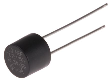 767-5204 RS PRO PC Board Non Resettable Fuse, Radial 1.25A, 250V ac