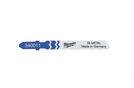 4932340011 Milwaukee 55mm Cutting Length Jigsaw Blade, Pack of 5