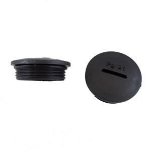 HPM32 BK080 Alpha Wire Blanking Plug, M32, Plastic, 37mm Diameter, Threaded