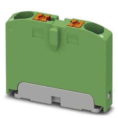 1028071 Phoenix Contact Distribution Block, 2 Way, 4mm², 24A, 690 V, Green
