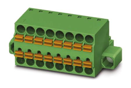 1772715 Phoenix Contact, 3.5mm Pitch, TFMC 1.5/ 3-STF-3.5, 3 Way, Pluggable Terminal Block, Plug, Cable Mount, Spring Cage