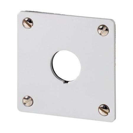 216541 M22-E1 Eaton Brushed Aluminium RMQ Titan M22 Push Button Enclosure - 1 Hole 22mm Diameter