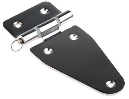 348-7292 RS PRO Electro Polished Stainless Steel Hinge with a Removable Pin Screw, 82mm x 184mm x 3mm