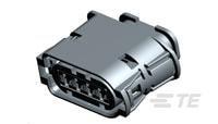 1-1718628-1 TE Connectivity, 1-1718 Automotive Connector Socket Black Cable Mount 4 Way, Wire Termination