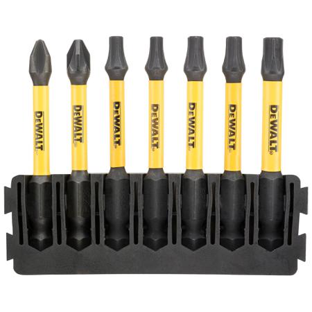 DT70820-QZ DeWALT Phillips Screwdriver Bit, PH1, PZ2, T20, T25, T30 Tip, Phillips Drive, 57 mm Overall