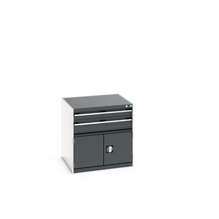 40028097-19V Bott 2 Door, 2 Drawer Sheet Steel Floor Standing Storage Cabinet, 800 X 750 X 800mm