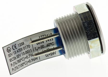 1241-2415-8 Through Hole Piezo Switch, , IP67, IP69K, 40 mA, NO, -20 → +60°C