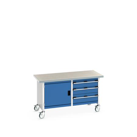 41002102-11V Bott 41002102.11V Portable Sheet Steel Workbench, 840mm x 750mm x 1500mm